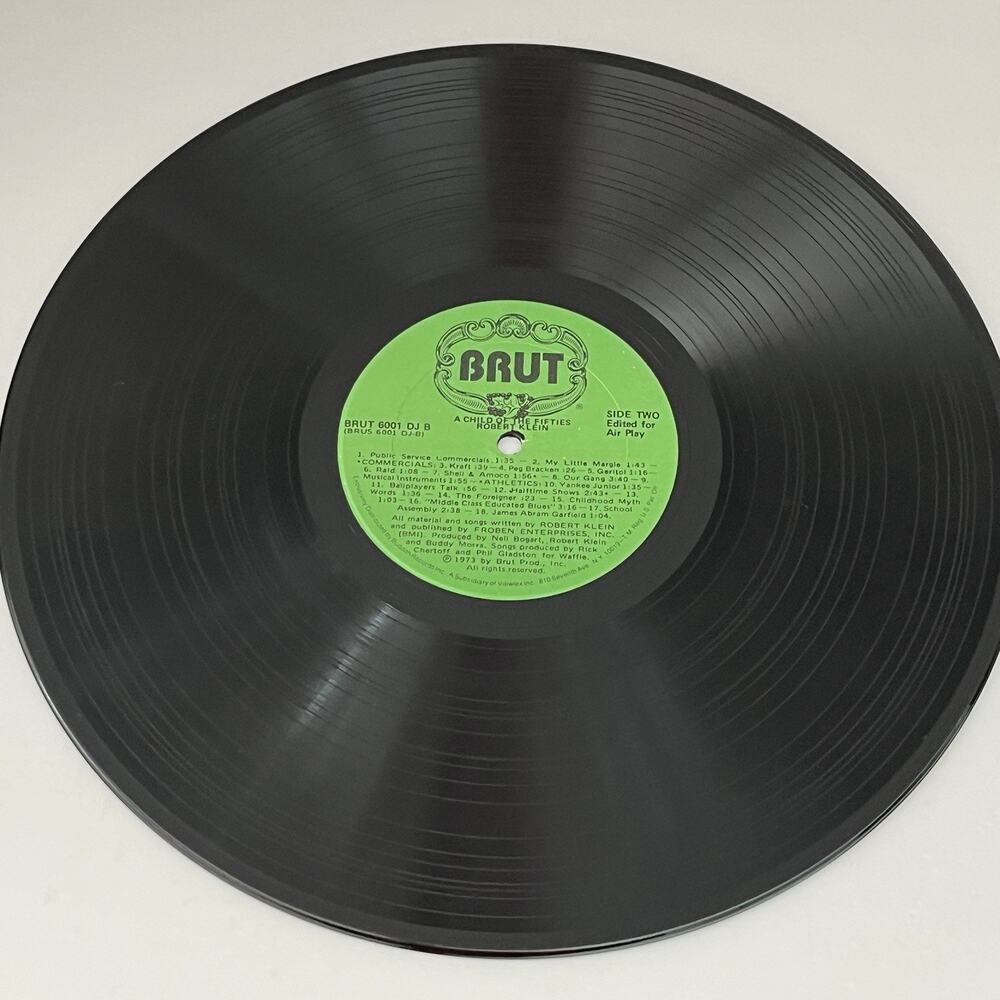 Robert Klein Child of the 50s LP 1973 Brut 6001DJ Rare Edited Radio Station Copy - Picture 8 of 12